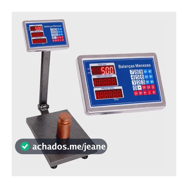 Balança De Plataforma Digital 200 Kg Com Bateria 30x40 + Nf