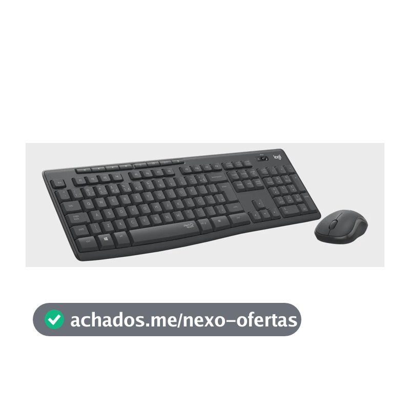 Combo Teclado e Mouse sem fio Logitech MK295