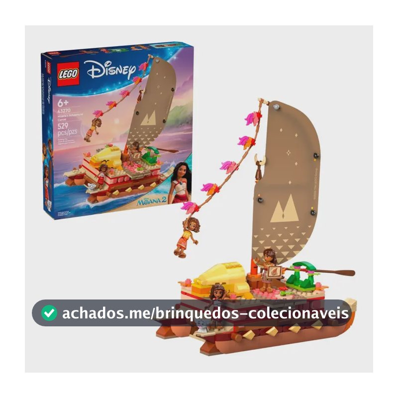 Lego® Disney Canoa De Aventura Da Moana 43270