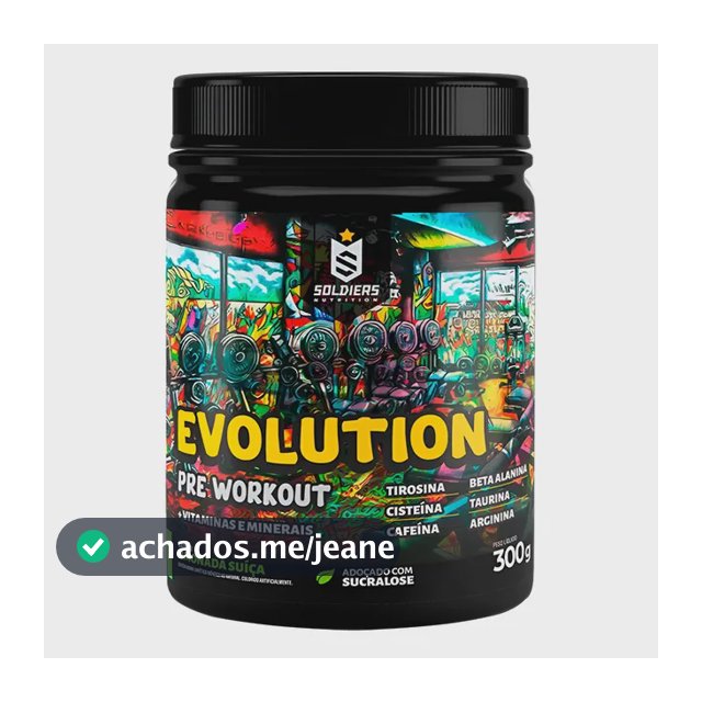 Pré-treino Evolution Workout 300g Termogênico Soldiers