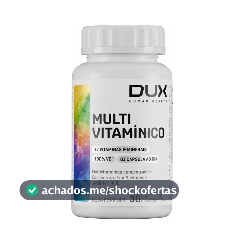 Multivitamínico - Pote 30 Cápsulas Dux Nutrition