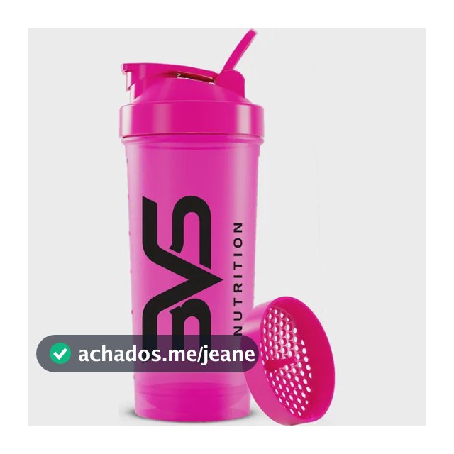 Coqueteleira / Shaker Pink - Academia 600ml - 3vs Nutrition