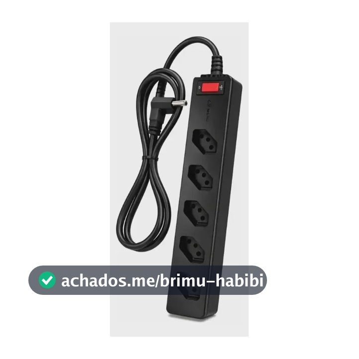Filtro De Linha Dps Clamper 5 Tomadas 2p+t 10a Preto 127/220v