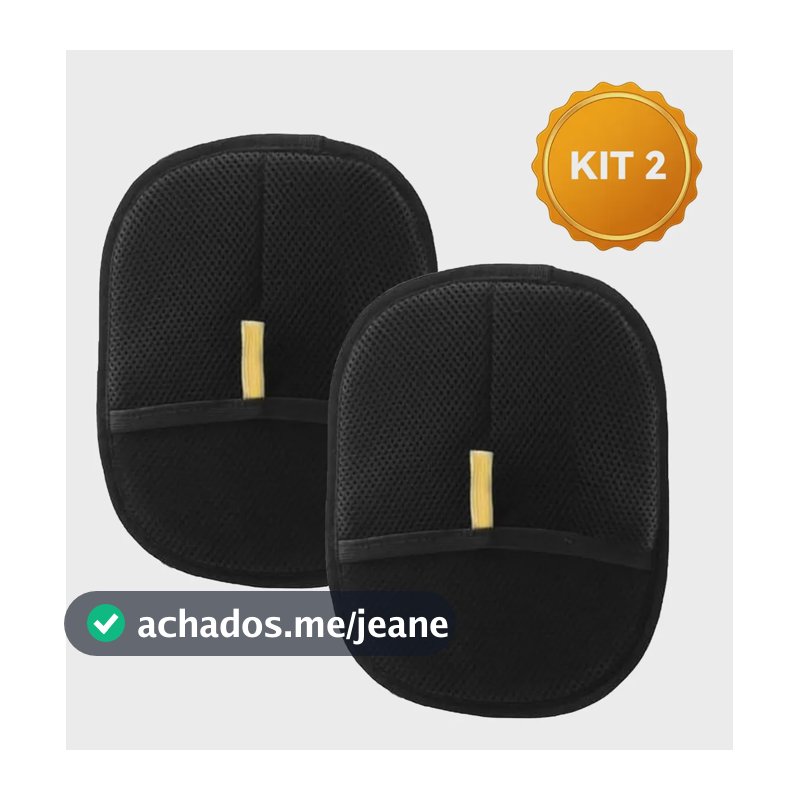 Kit 2 Escova Tirar Pelo Pet  Sofá Mágica Luva Reutilizáve Preto