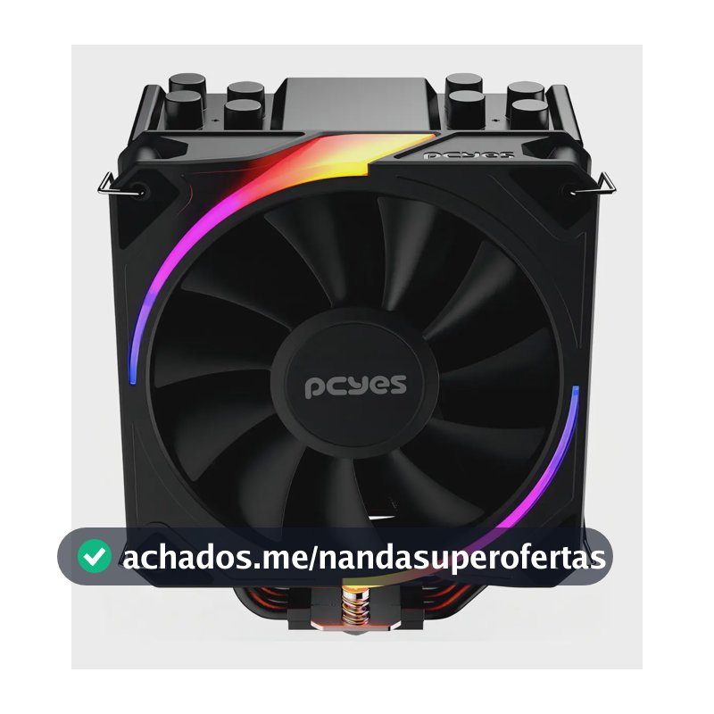 Cooler Para Processador Pcyes Frost Pulse Argb Black Vulcan