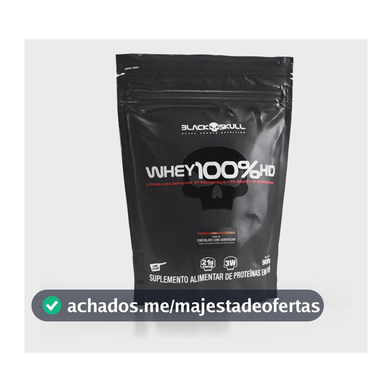 Refil Whey 100% Hd 900g Chocolate Com Amendoim