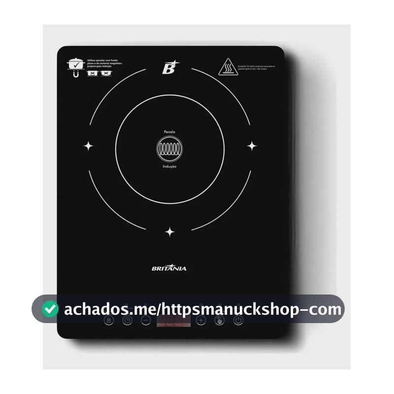 Cooktop de Indução Britânia Portátil Painel Touch BCTE10A 220V