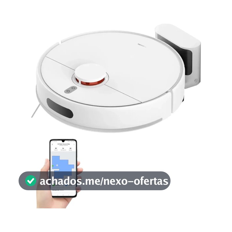 Robô Aspirador Xiaomi S40 10000pa Ultra Potente Bivolt Branco