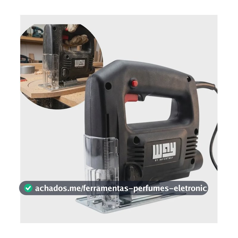 Serra Tico-Tico Importway 500W para Cortes em Madeira, Aço e Alumínio