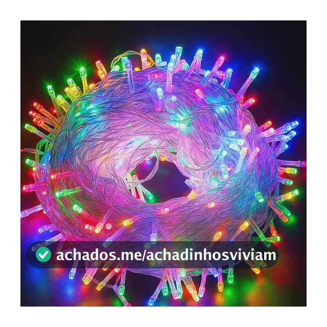 Pisca Pisca Natal 100 Leds 10m Prova D'água 8 Funções Cores