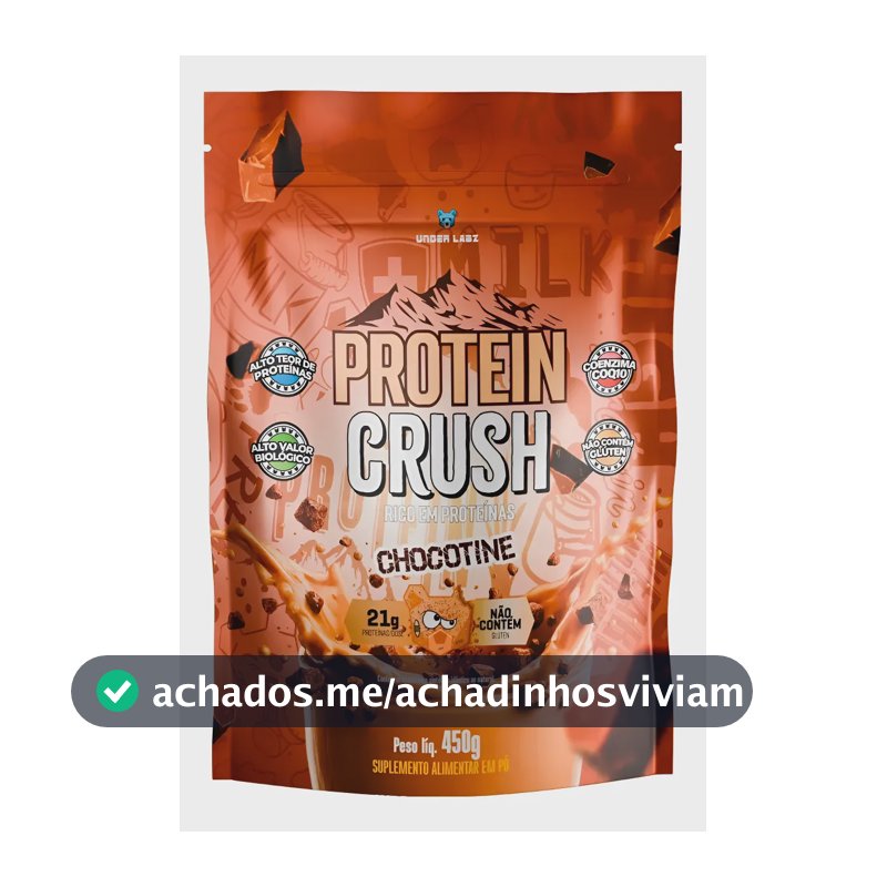 Whey Protein Crush 100% Concentrado Under Labz Coq10 450g Chocotine 450g