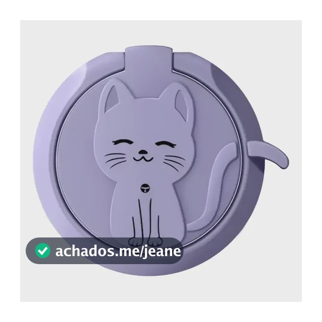 Suporte Anelar Celular Magnético Gato Metal Antí Queda Anel