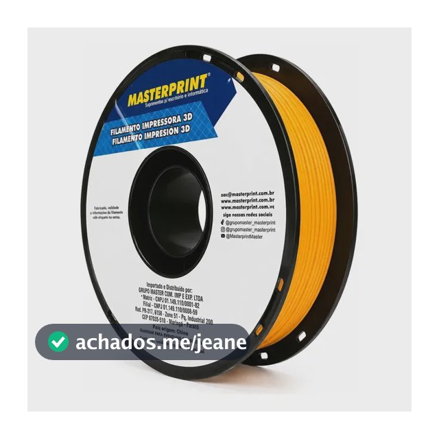 Filamento Impressão 3d 1,75mm 1kg Masterprint Petg Amarelo