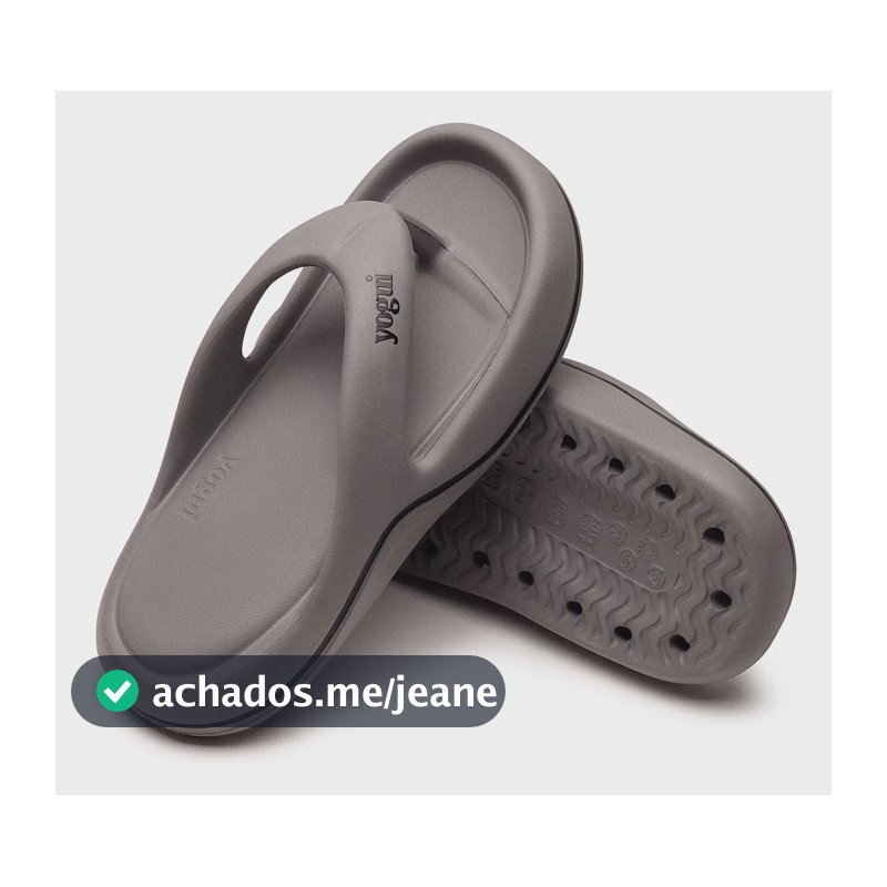 Chinelo Ortopédico Top Comfort Yogui Original Cinza 42 Br