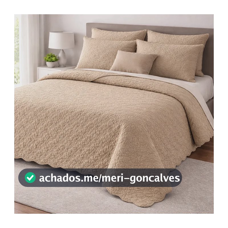 Cobre Leito Queen Matelado Dupla Face Leve Confortável Macio Cáqui Matelado