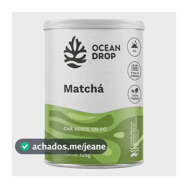 Suplemento em pó Ocean DROP Smart Plant-based Vitamins Matcha x 125g