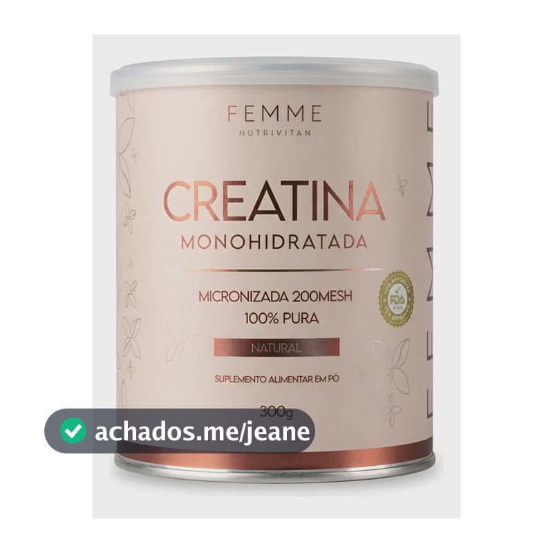 Creatina Nutrivitan Femme 300g Sem Sabor