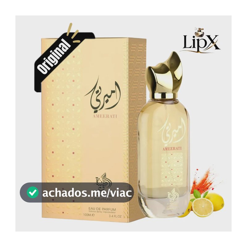 Perfume Árabe Ameerati Feminino Eau De Parfum 100 Ml Com Nf lipx