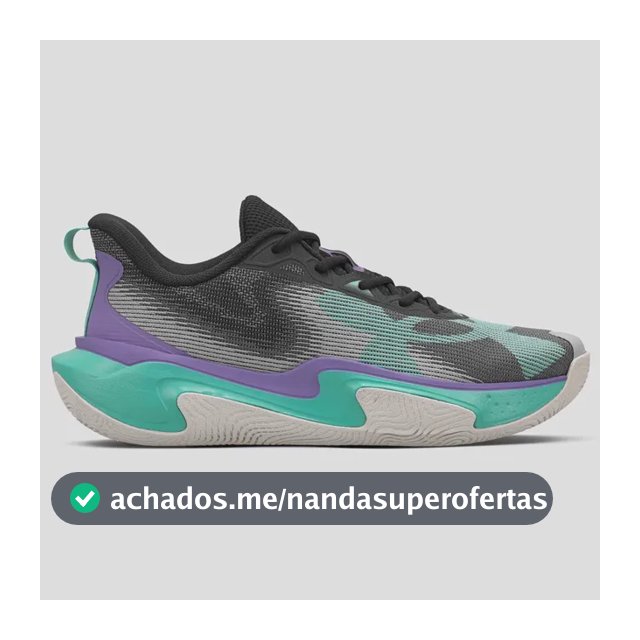 Tênis Masculino Layup Under Armour Black/purplhebe/grenmod Liso 43 Br