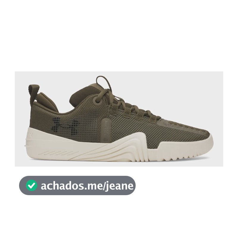 Tênis Masculino Tribase Reign 6 Under Armour Expeditgreen/stone/black Liso 40