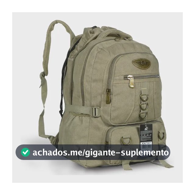 Mochila Lona Expansiva 50 Litros Kvn7001 Camping Viagem