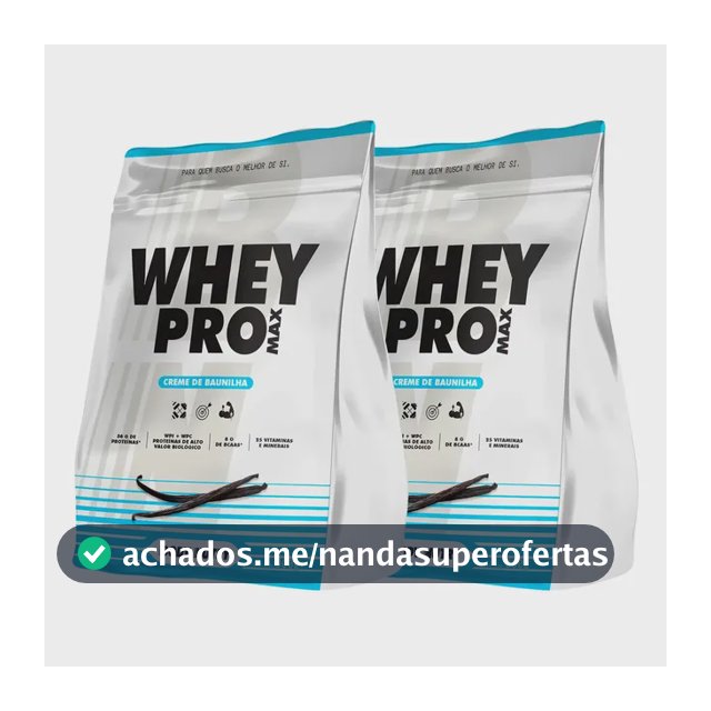2x Whey Pro Protein Isolado E Concentrado 1,8 Kg Premium Creme De Baunilha