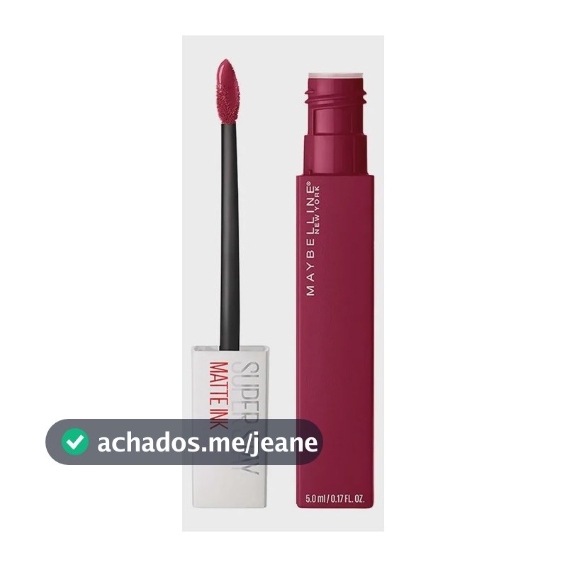 Batom Líquido Maybelline Super Stay Matte Ink Founder Bordô Fosco