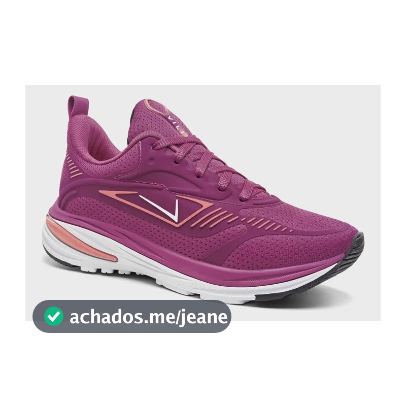 Tênis Feminino Olimp Vili Fusion Academia Caminhada Treino Rosa-escuro 37 Br