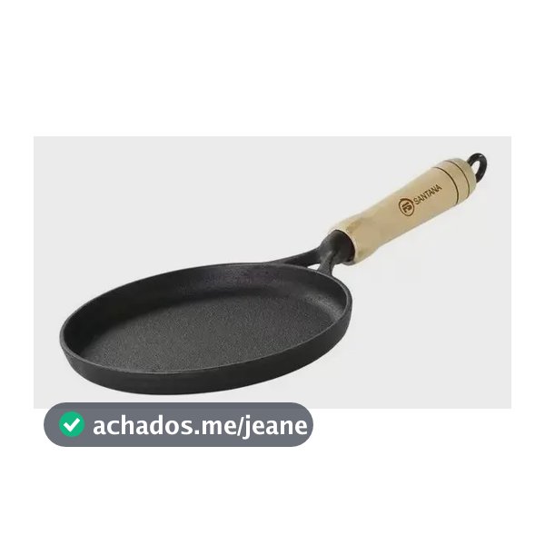 Tapioqueira Ferro Fundido Frigideira Tapioca 18cm Santana