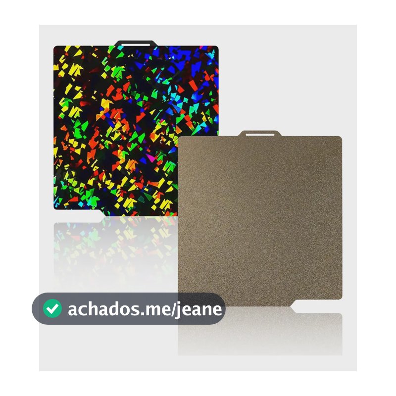 Placa Mesa Aquecida Para Impressora 3D Bambu Lab a1 Pei Peo 257x257mm Placa Fria