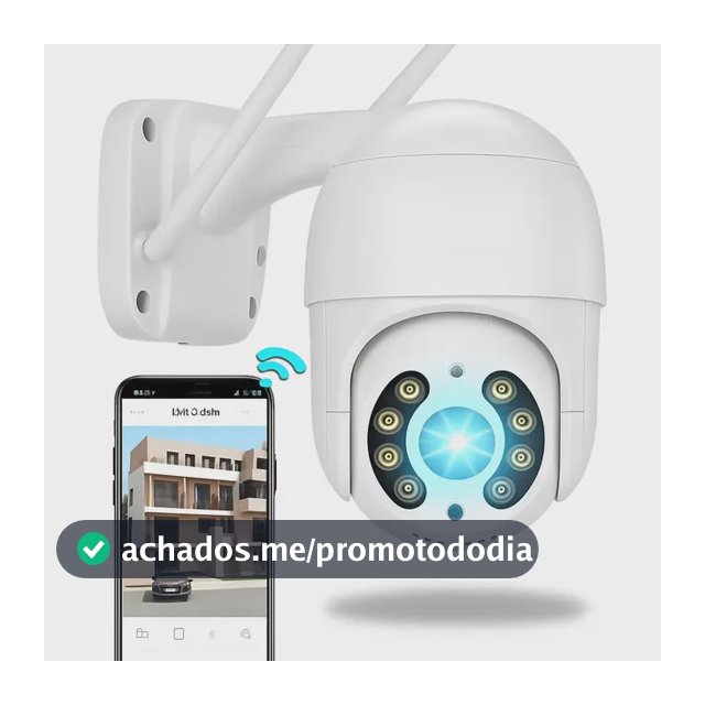 Câmera Ip A8 App Icsee Infravermelho Prova D'água Externa Wifi Hd Cor Branco
