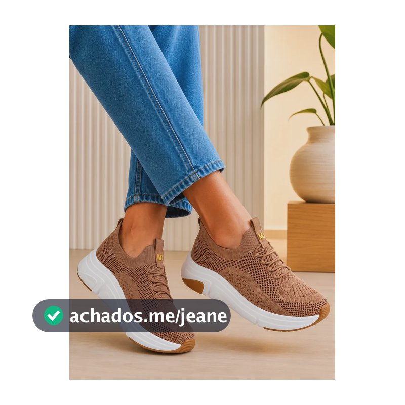 Tênis Feminino Elastico Sem Cadarço Ultra Conforto Modare Nude Liso 36