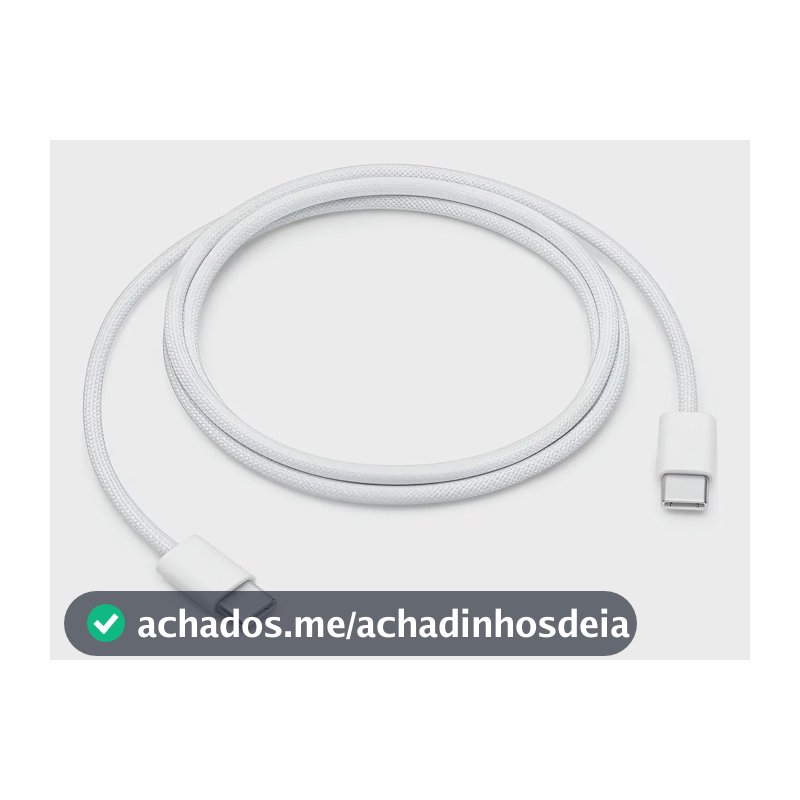 Cabo Para Recarga de 60W Com Conector USB-C 1m Apple - Distribuidor Autorizado