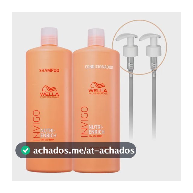 Kit Wella Invigo Nutri Enrich Shampoo e Condicionador 2 L