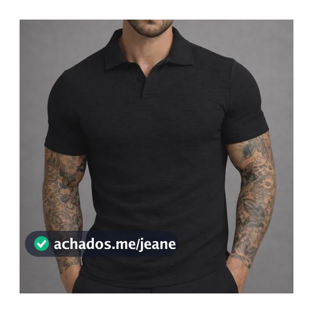 Camisa Polo Masculina Gola Italiana
