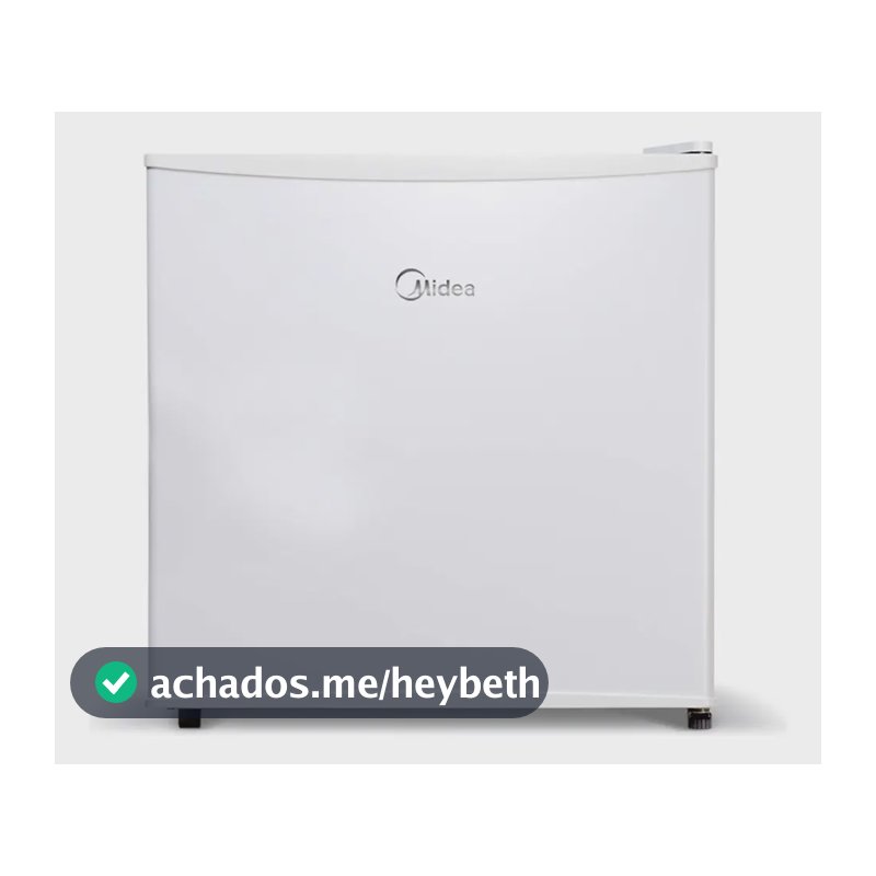 Frigobar 45 Litros Inverter 1 Porta Degelo Manual MDRD086FGD013 Branco Bivolt Midea