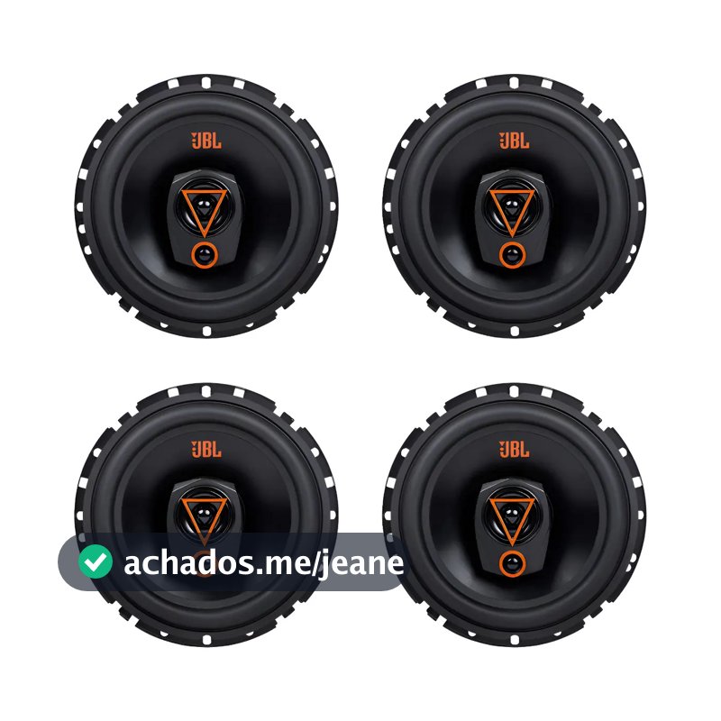 Kit 4 Falantes 6 Polegadas Jbl 6trms80 Triaxial 320w 4 Ohms Preto