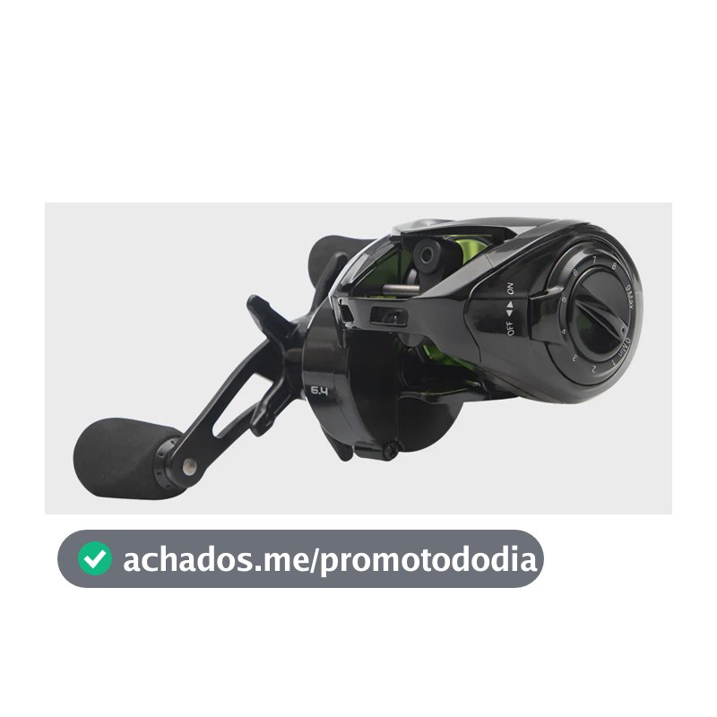 Carretilha Maruri New Crobat 7+1 Rolamentos Drag 7kg Verde Esquerdo