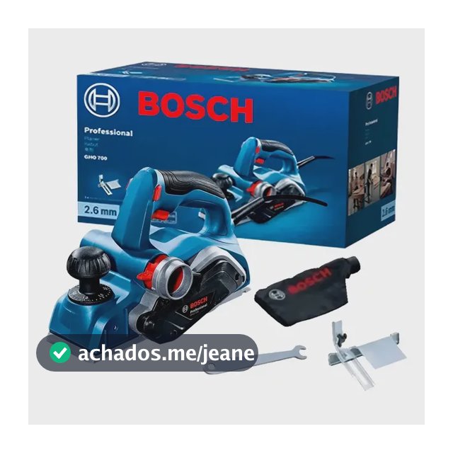 Plaina Elétrica Bosch GHO 700 700W 220V 82mm Profissional