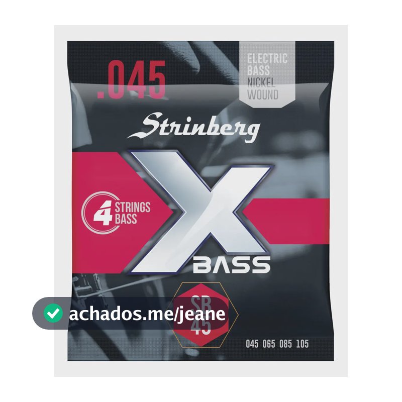 Encordoamento Strinberg SB-45 Contrabaixo 4 Cordas Nickel Wound 045