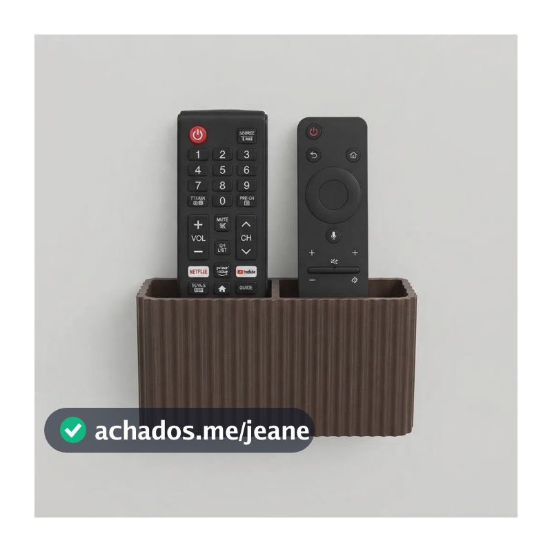 Suporte De Parede Para Controle Remoto Autocolante 3m Marrom