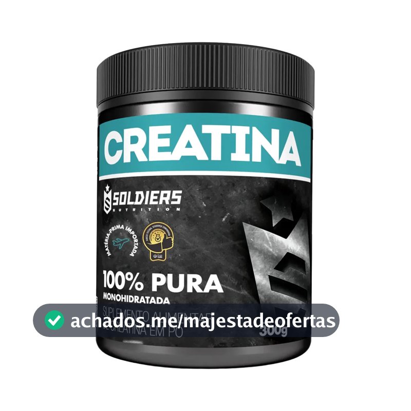 Creatina Soldiers Nutrition em pó Sem sabor x 300g