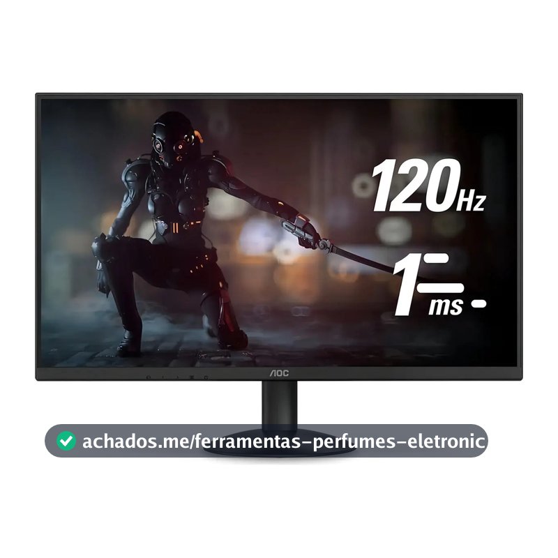 Monitor 27 Aoc Gamer 27b30h3/57, Full Hd, Ips, 120hz, 1ms Cor Preto