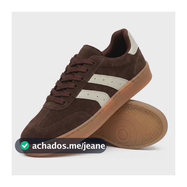 Tênis Casual Feminino Plataforma Marrom Solado Caramelo