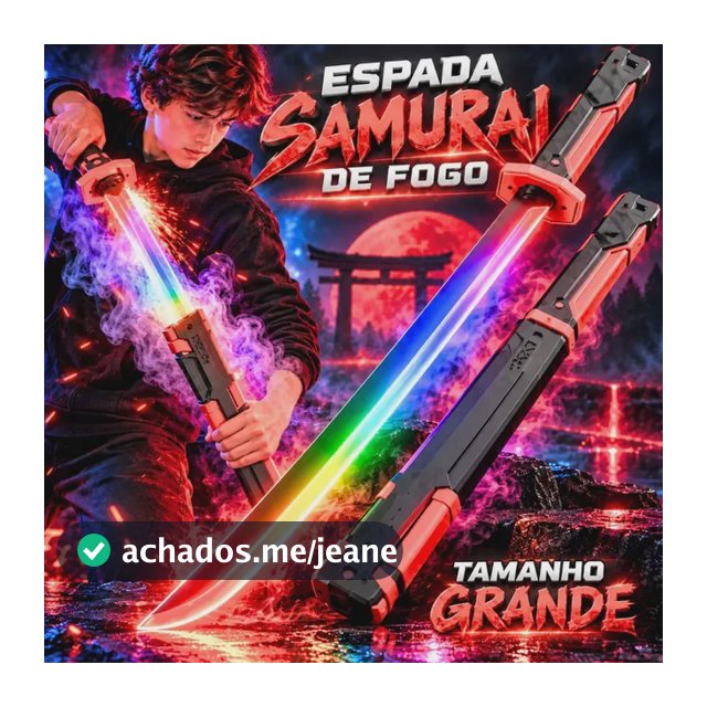Espada Katana Led RGB Fumaça Brinquedo Recarregável, Som, Efeito De Faísca Ao Sacar E Bainha Para Anime, Cosplay, Games E Presente Geek