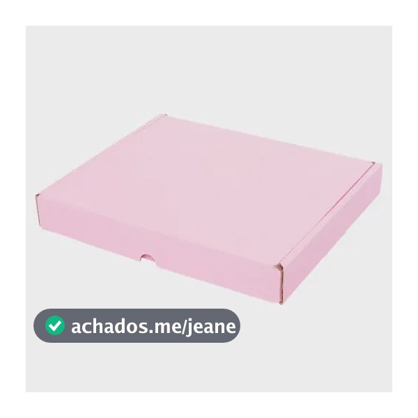 Kit 25 Caixas Papelão Coloridas Envios  Rosa 23x18x4 Rosa