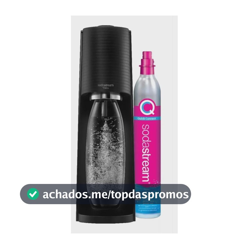 SodaStream Terra Máquina de Água com Gás Preta