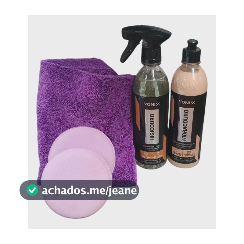 Kit Limpeza E Hidratação De Couro Vonixx