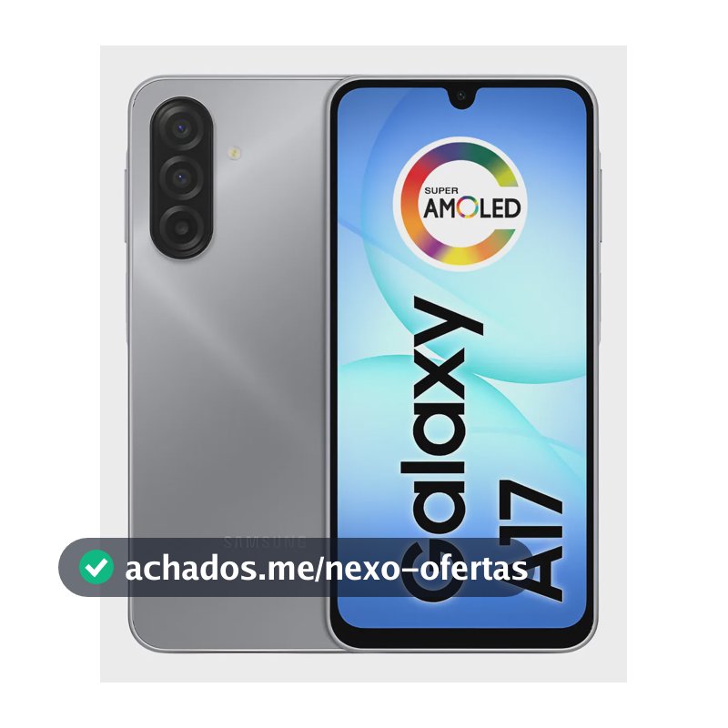 Celular Samsung Galaxy A17 Com Ia, 256gb, 8gb Ram, Câm De 50mp, Tela De 6.7 , Nfc, Ip54 - Cinza