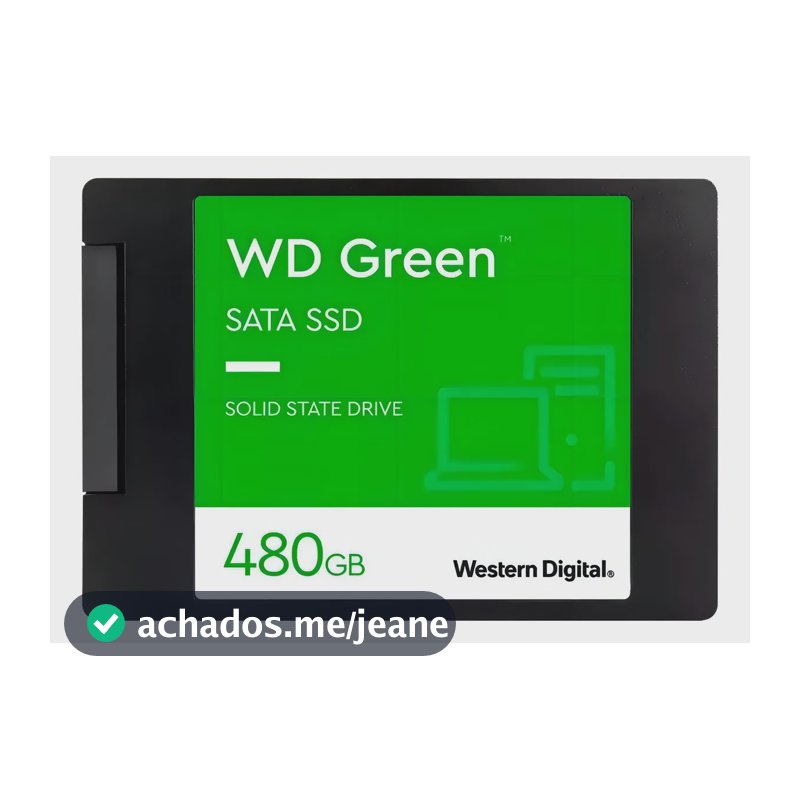 interno Western Digital WD Green WDS480G3G0A 480GB preto p/ computador e notebook